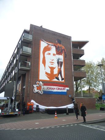 muurschildering Johan Cruijff Park de Meer